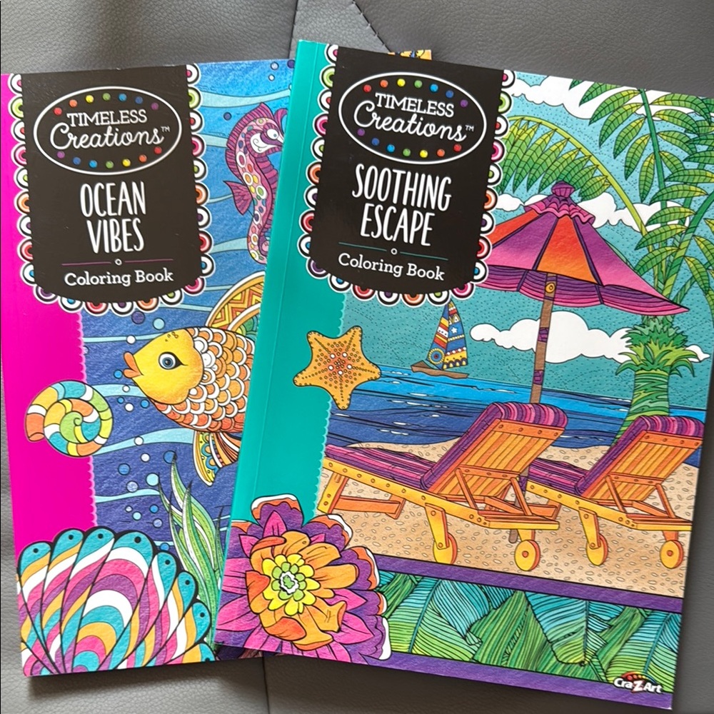 Timeless Creations Coloring Books Set (2)